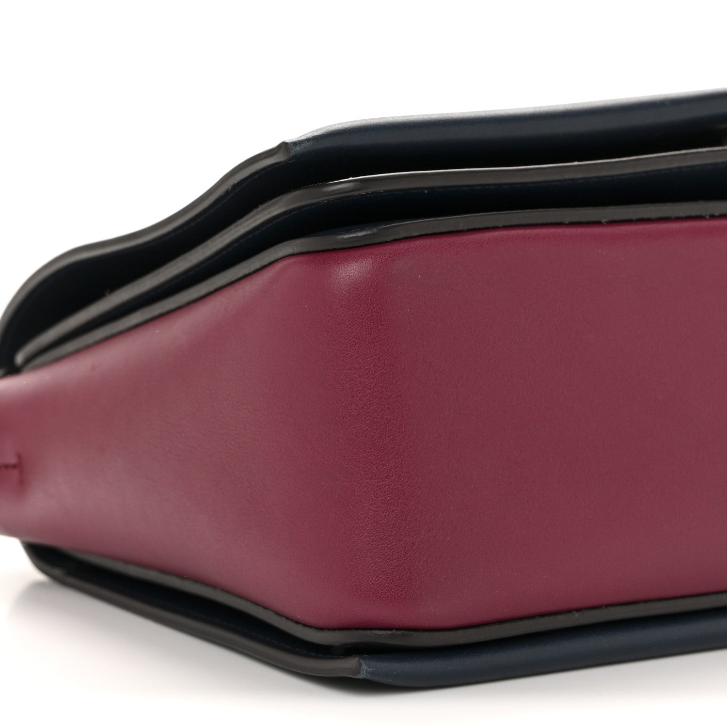 Celine Shiny Smooth Calfskin Medium Frame Shoulder Bag Blue Purple 10 of 15