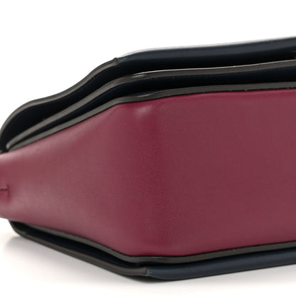 Celine Shiny Smooth Calfskin Medium Frame Shoulder Bag Blue Purple 10 of 15