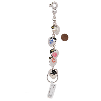 Chanel Valentine Charm Key Ring Silver 2 of 3