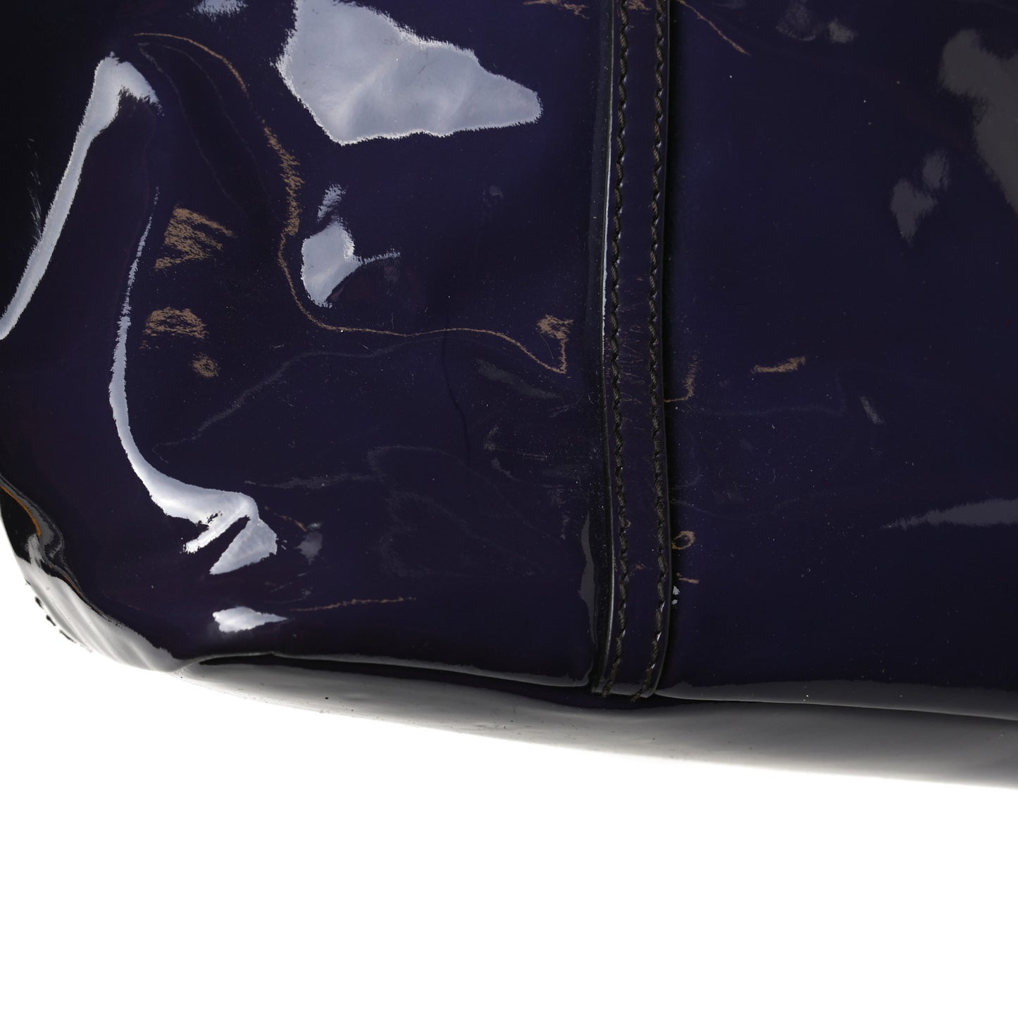 Patent Shopping Tote Purple