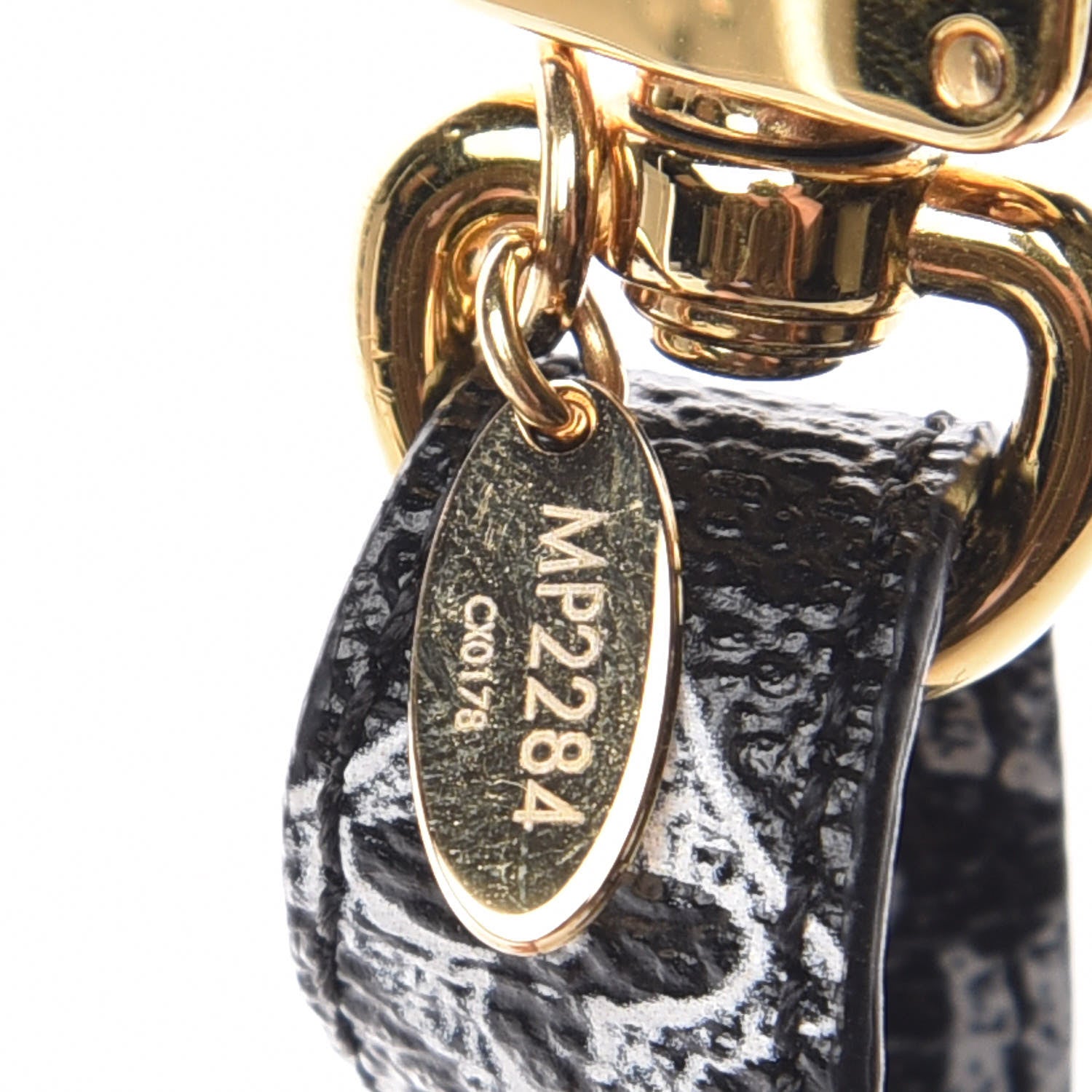 Louis Vuitton Catogram Flying Cat Bag Charm Key Holder Gold Black 4 of 5