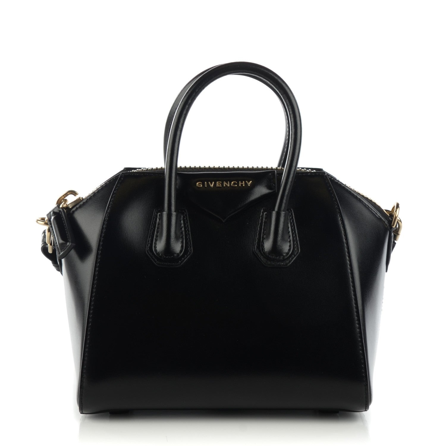 Givenchy Shiny Lord Calfskin Mini Antigona Black 1 of 7