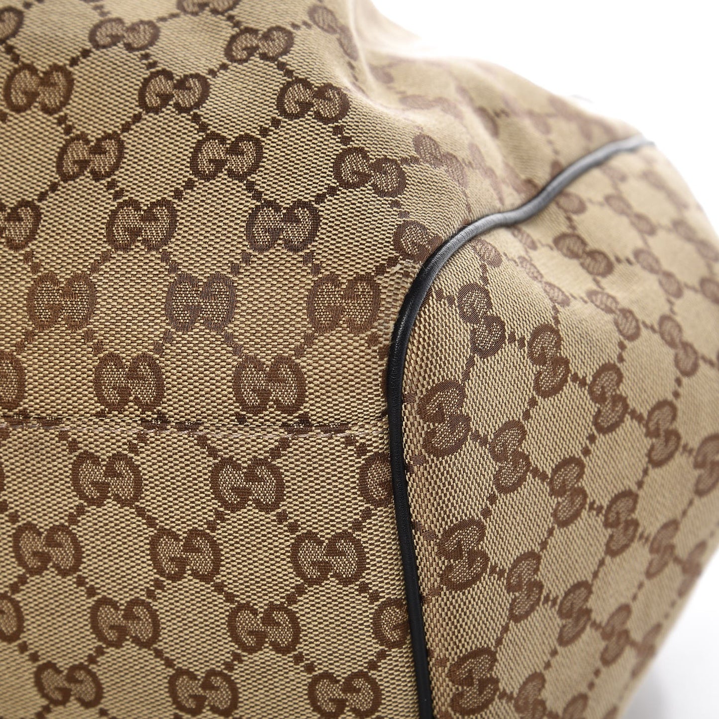 Monogram Large Sukey Tote Beige Ebony Black