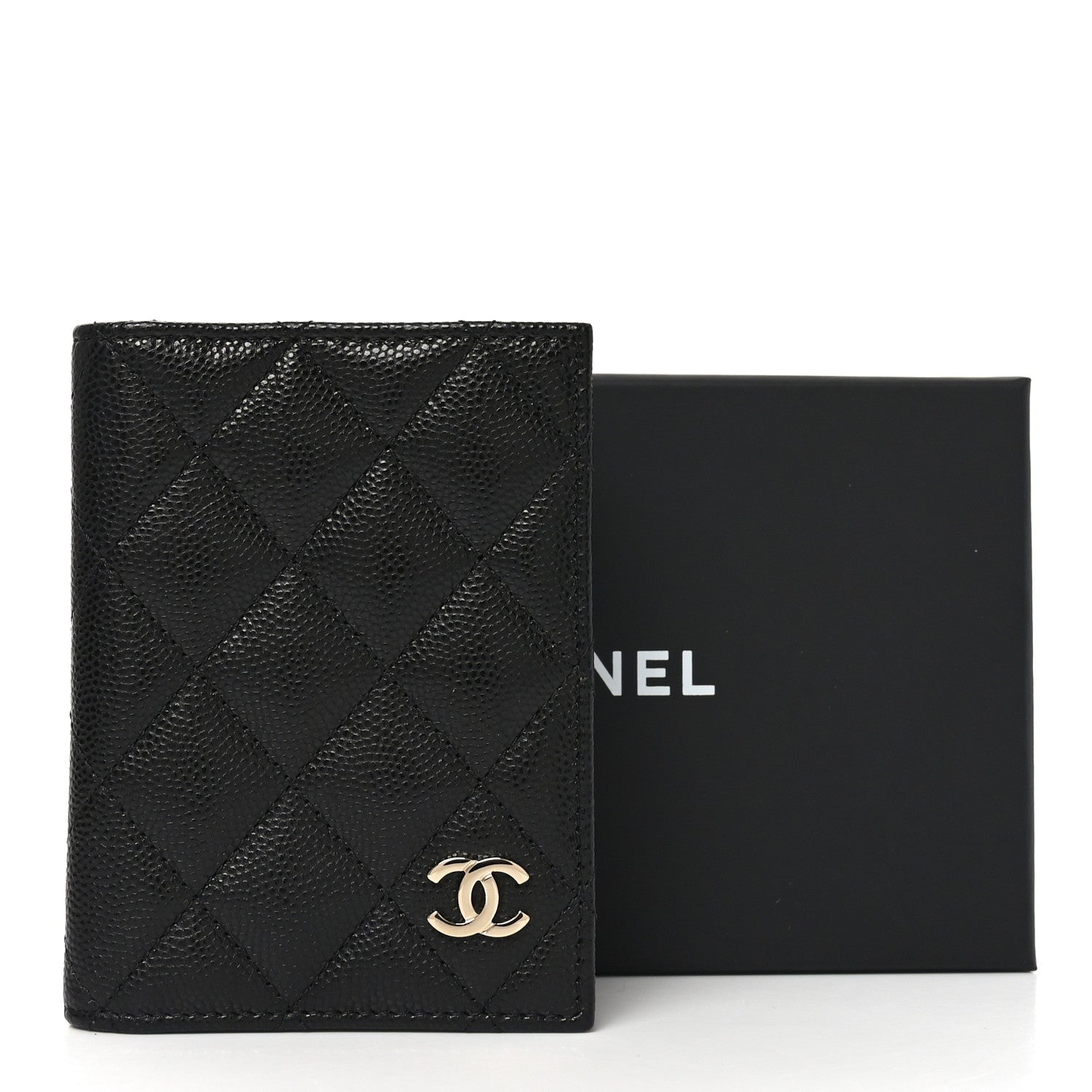 Chanel Caviar Quilted Card Holder Wallet Black 8 of 8