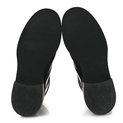 Louis Vuitton Calfskin Wonderland Ranger Boots 37.5 Black 7 of 11