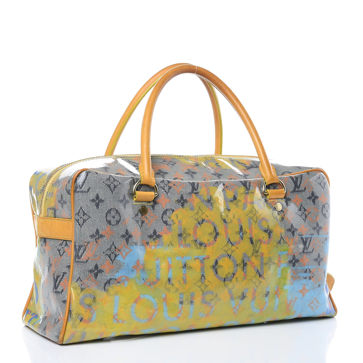 Louis Vuitton Monogram Pulp Defile Weekender PM Yellow 3 of 16