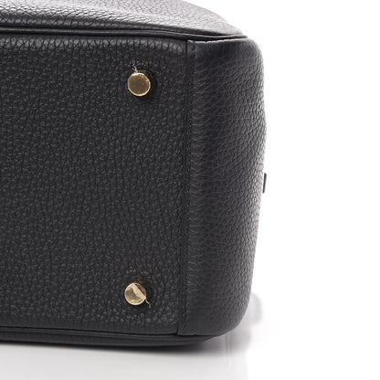 Hermes Taurillon Clemence Lindy 26 Black 9 of 10