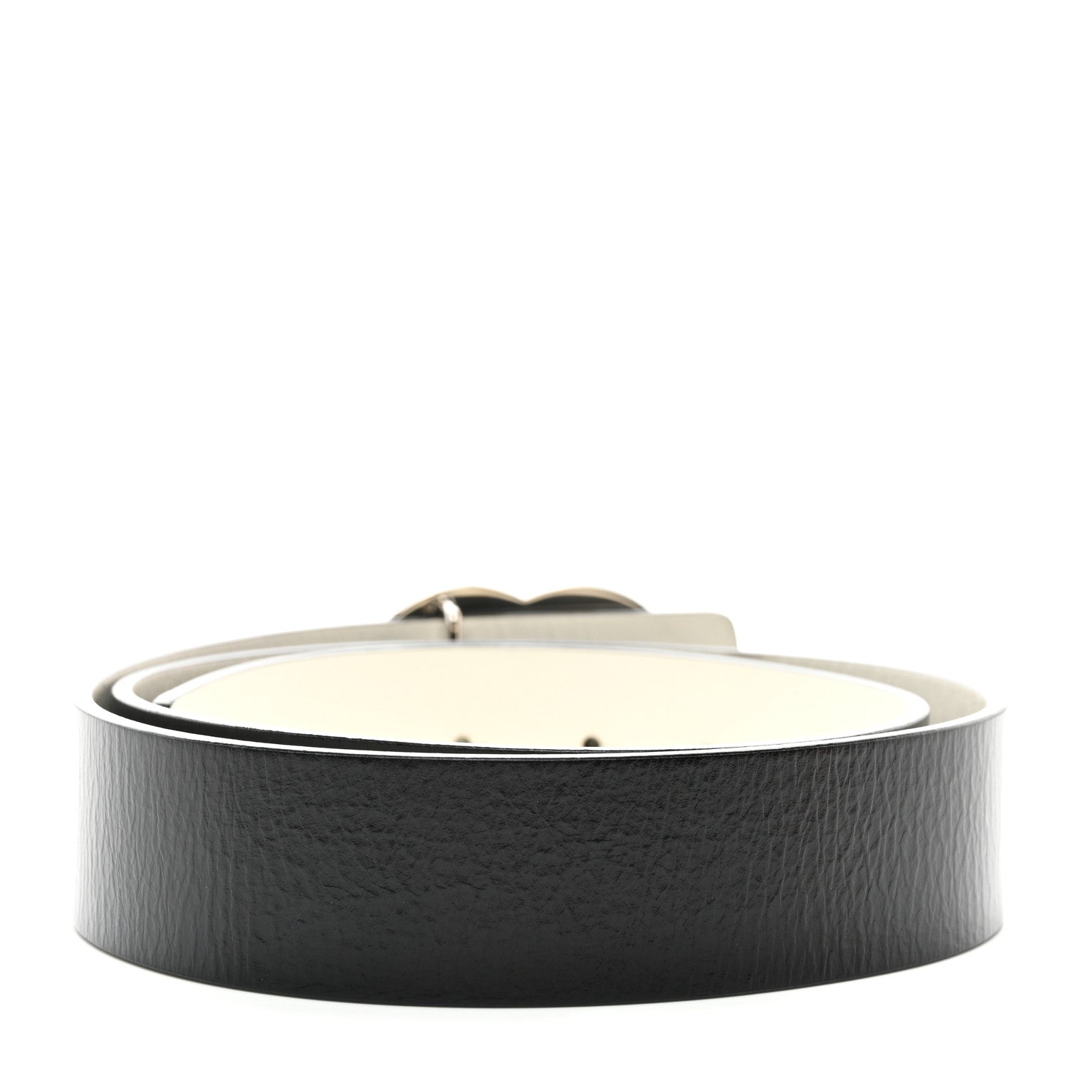 Chanel Calfskin CC Reversible Belt 85 34 Black Ivory 2 of 7