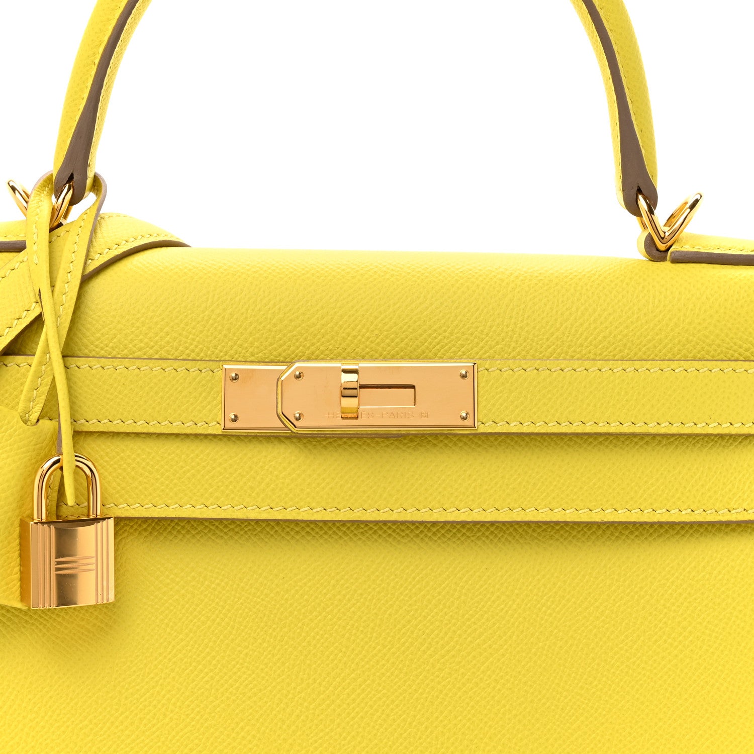 Hermes Epsom Kelly Sellier 28 Lime 8 of 12