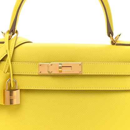 Hermes Epsom Kelly Sellier 28 Lime 8 of 12