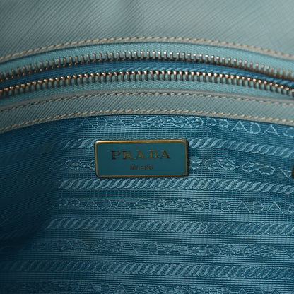 Prada Saffiano Small Galleria Double Zip Tote Anice 6 of 9