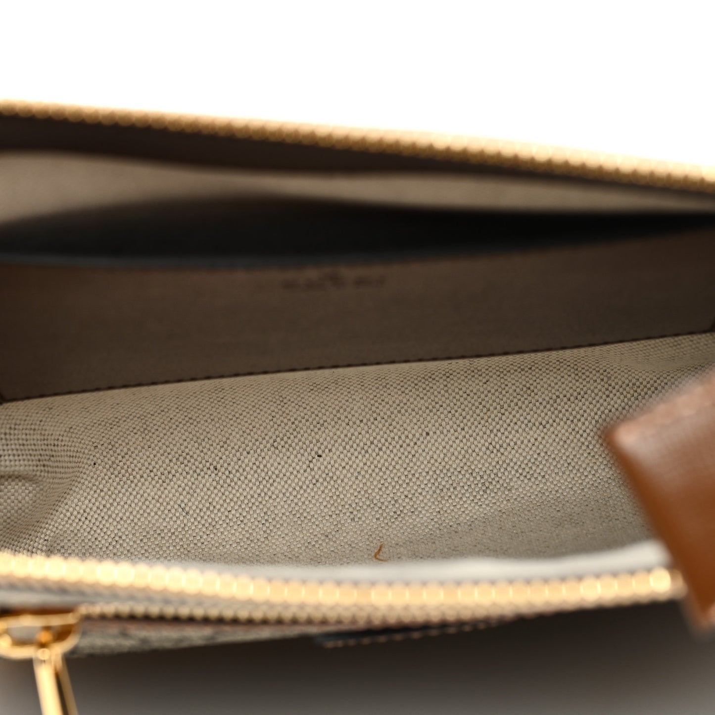 GG Supreme Monogram Azalea Calfskin Retro Interlocking G Flat Messenger Bag Beige Ebony Brown Sugar