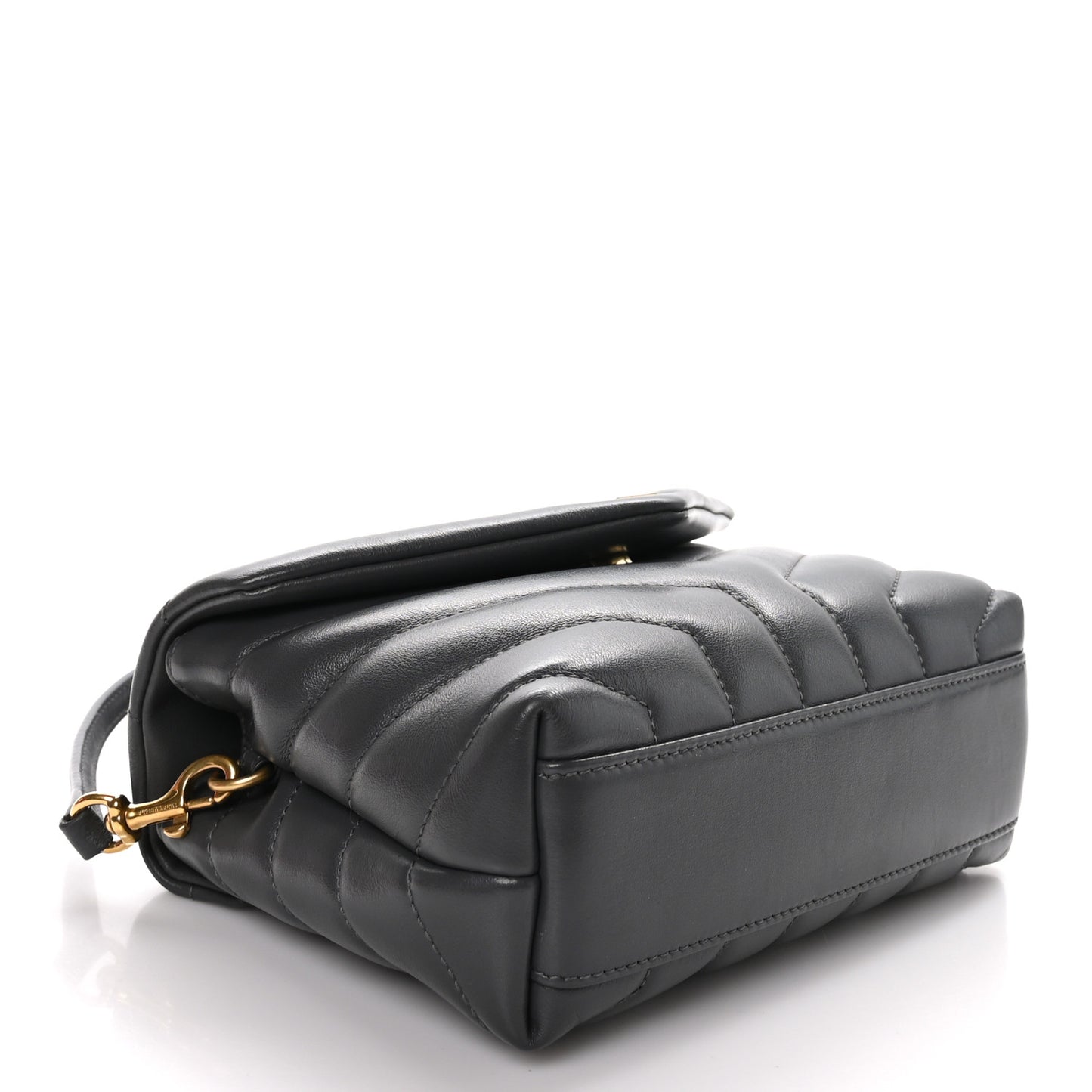 Calfskin Y Quilted Monogram Toy Loulou Crossbody Bag Storm