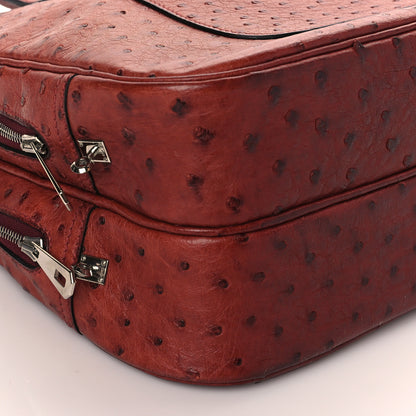 Hermes Ostrich Doha Maroon 9 of 10