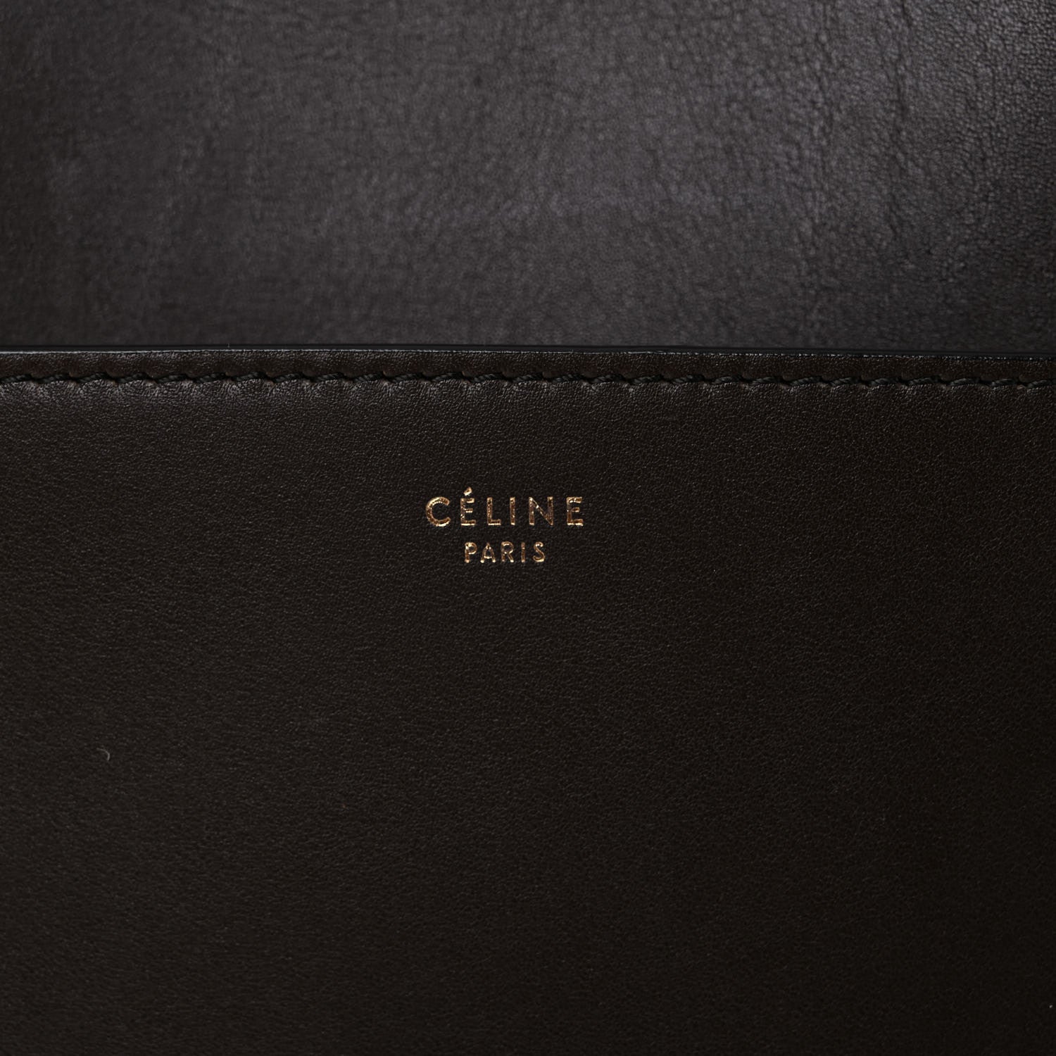 Celine Supersoft Calfskin Sangle Bucket Bag Wood 22 of 24