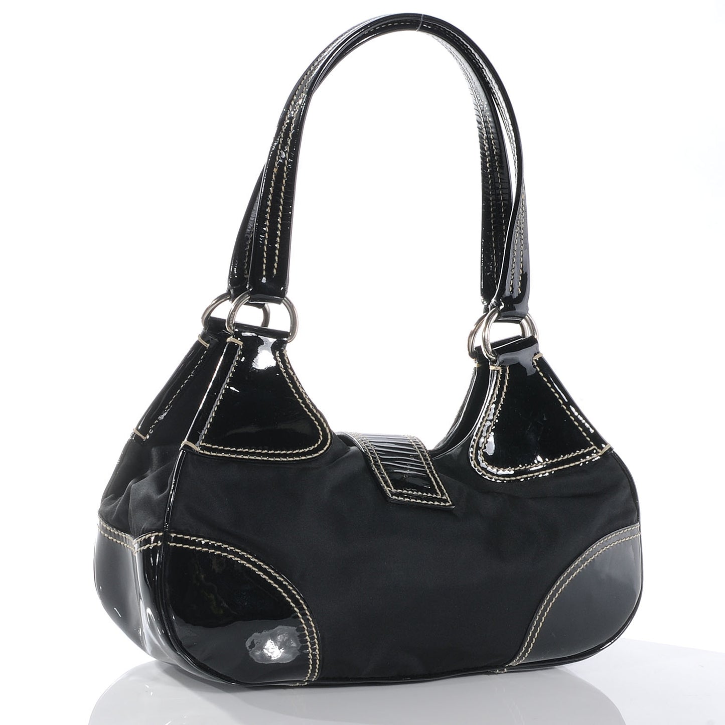 Tessuto Nylon Shoulder Bag Black