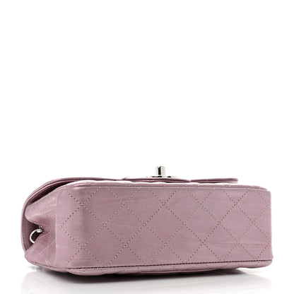Chanel Metallic Calfskin Quilted Mini Rectangular Flap Pink 4 of 12