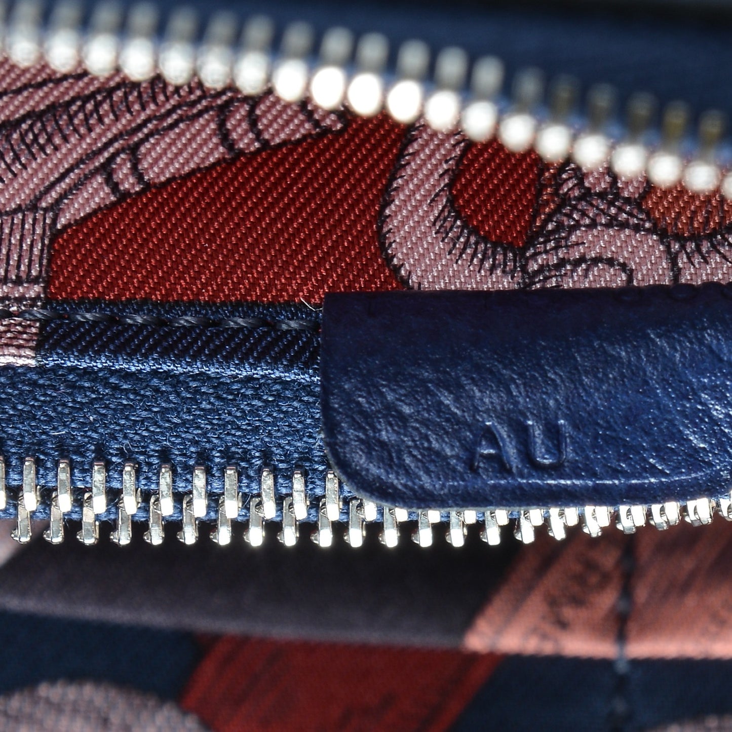 Epsom Silk'In Wallet Bleu Saphir