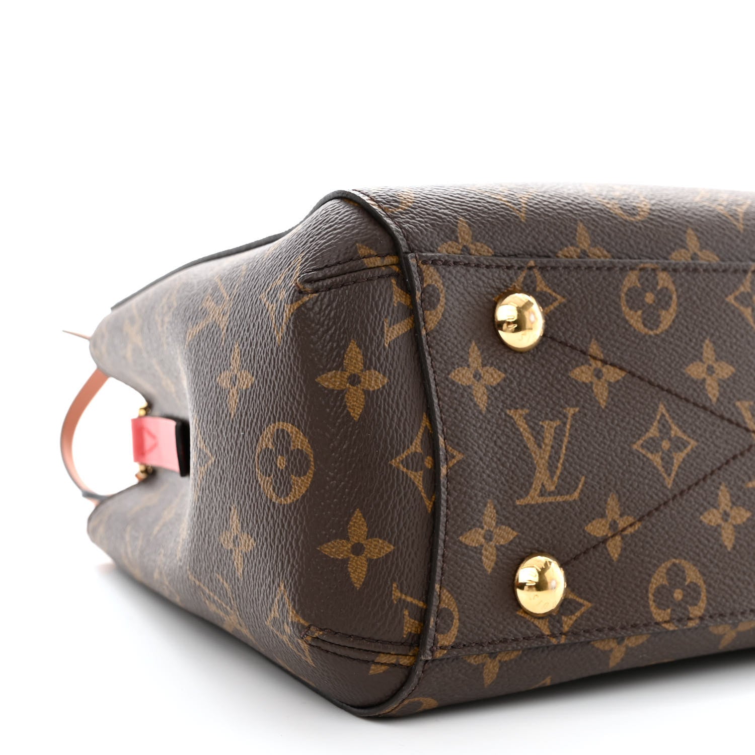 Louis Vuitton Monogram Braided Montaigne BB Coquelicot Creme Safran Peach 9 of 10