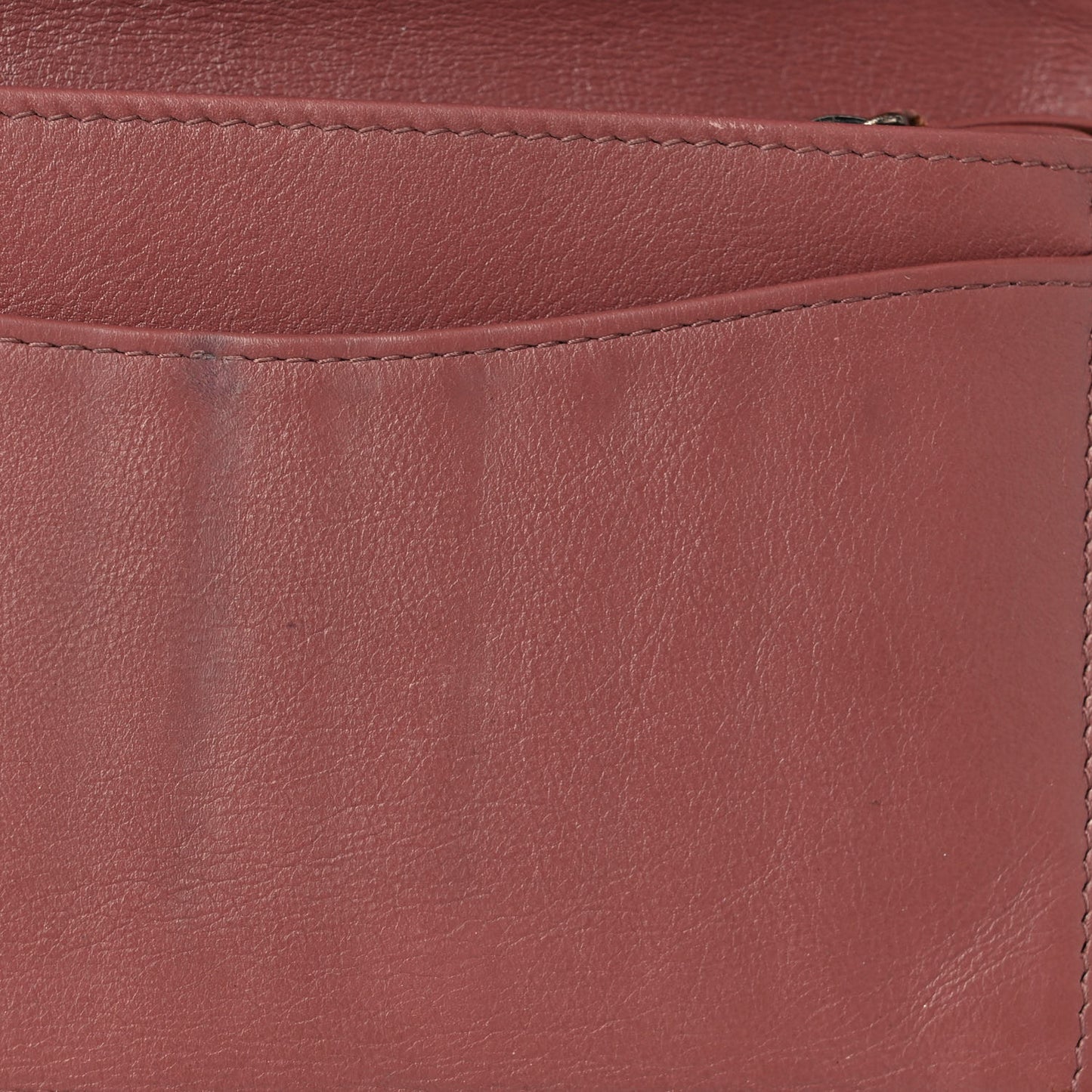 Striated Patent Yen Wallet Pink