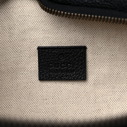 Gucci Grained Calfskin Logo Belt Bag Black 6 of 9