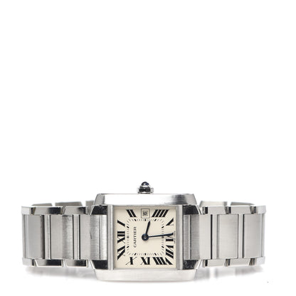 Cartier Stainless Steel 25mm Tank Francaise Quartz Watch 3 of 6