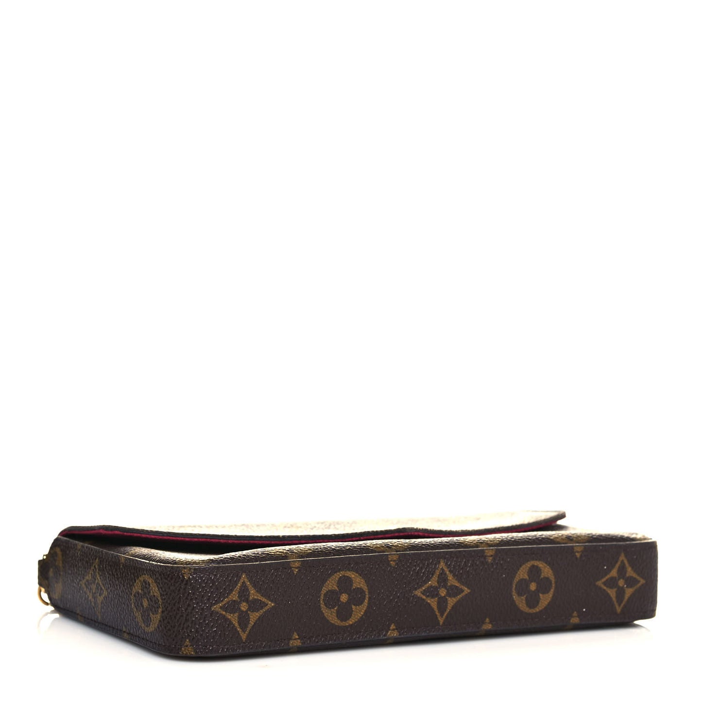Monogram Pochette Felicie Chain Wallet Fuchsia