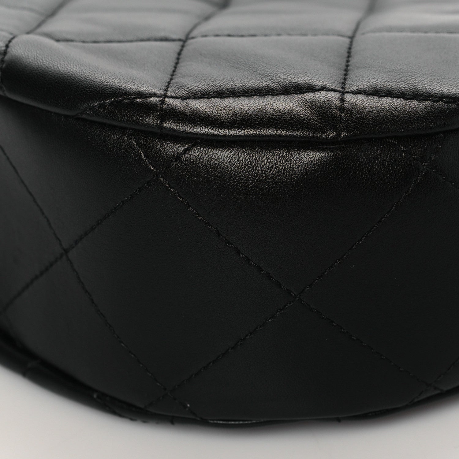 Chanel Lambskin Chain Rows Quilted Chain Hobo Black 9 of 9