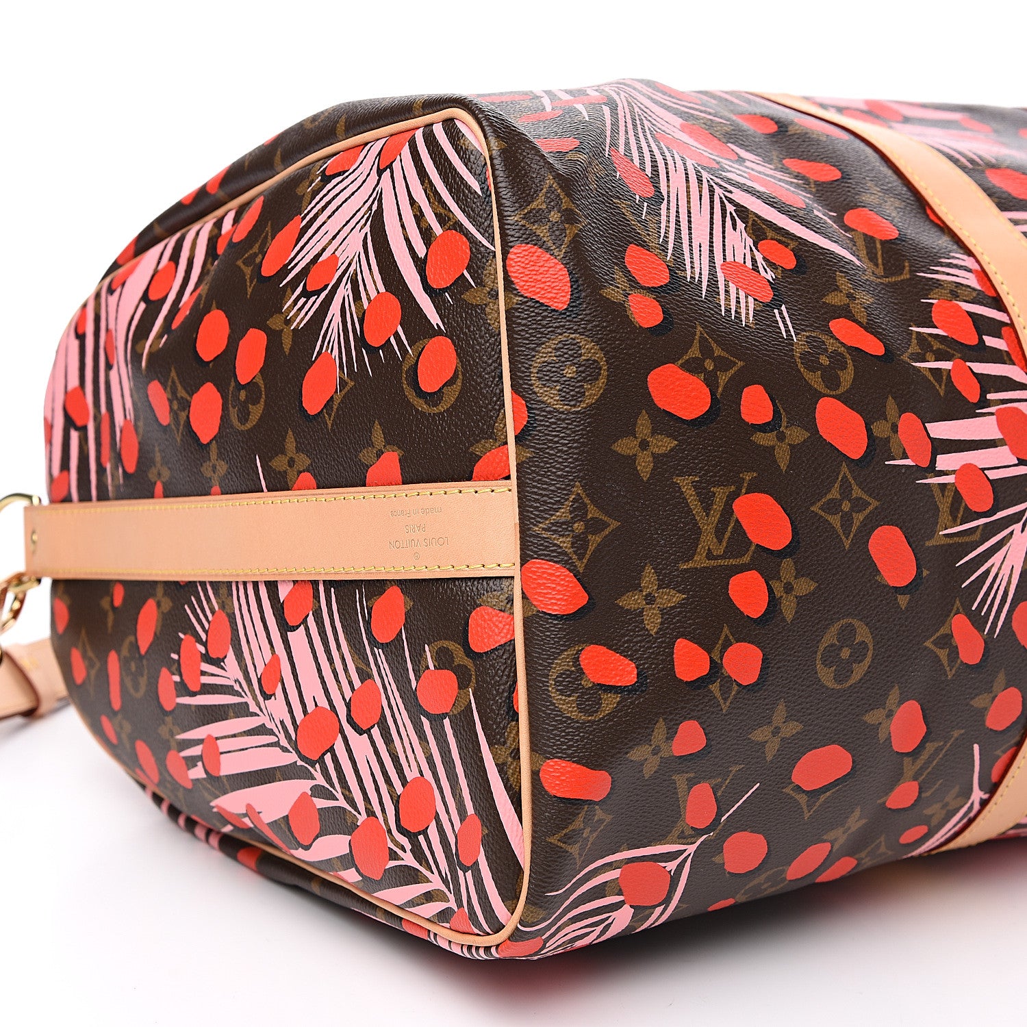 Louis Vuitton Monogram Jungle Dots Keepall Bandouliere 50 Sugar Pink Poppy 2 of 9