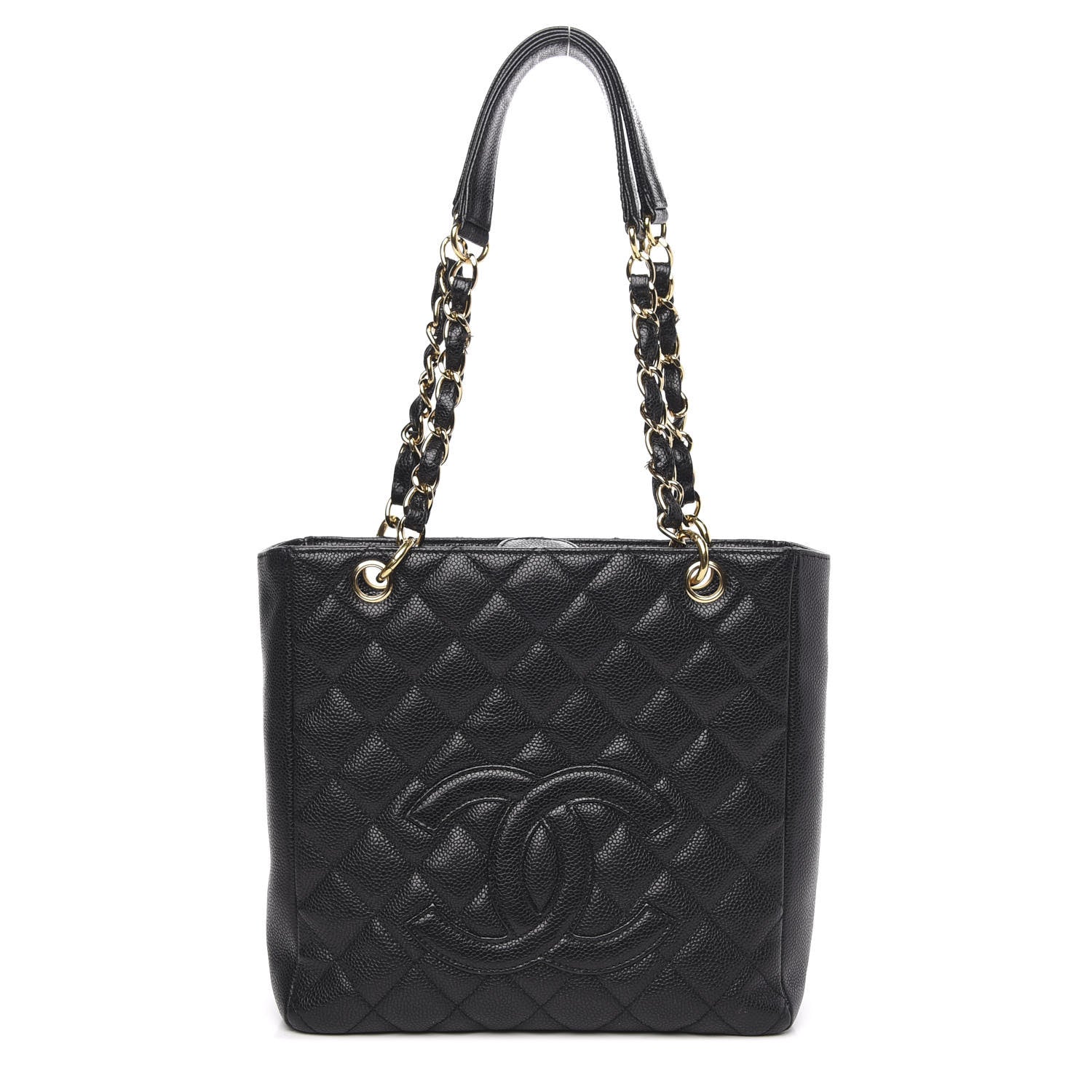 Chanel Caviar Quilted Petit Shopping Tote PST Black 1 of 14