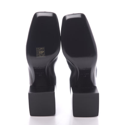 Givenchy Calfskin Snakeskin Embossed ID Scrunch Bootie 37 Black 7 of 10