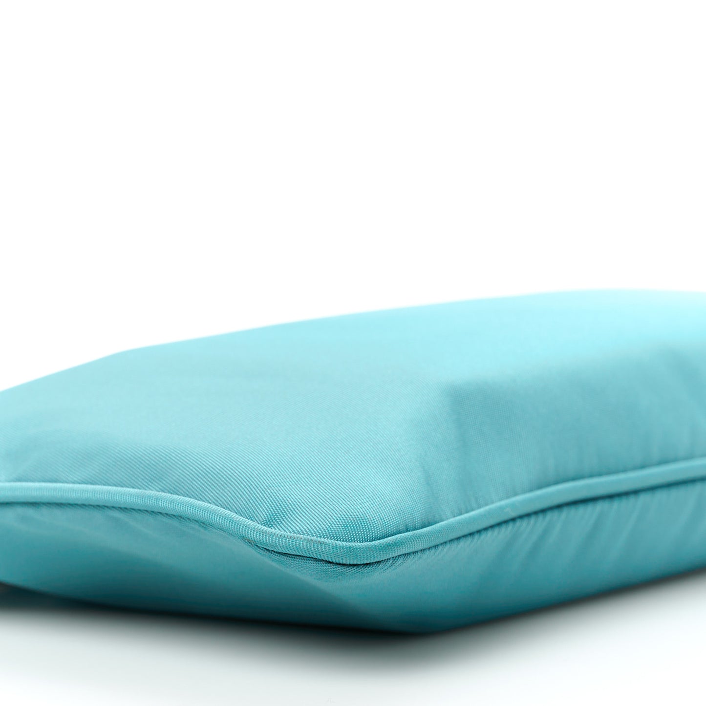 Tessuto Nylon Saffiano Wristlet Turchese