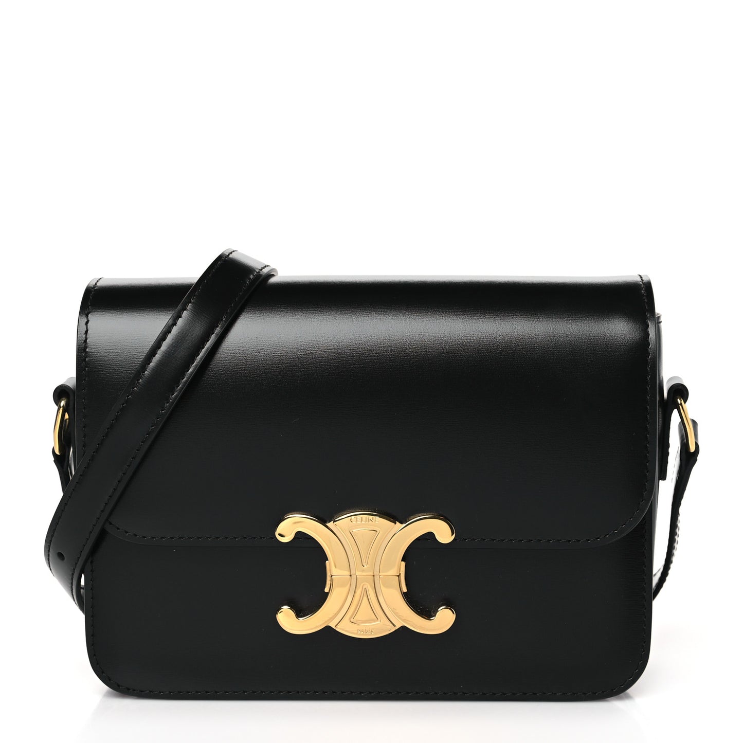 Shiny Calfskin Teen Triomphe Black