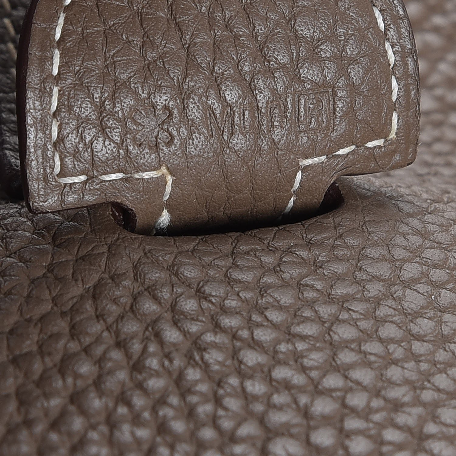 Hermes Taurillon Clemence Evelyne III GM Etoupe 6 of 8