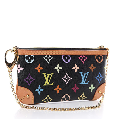 Louis Vuitton Monogram Multicolor Pochette Milla MM Black 2 of 8