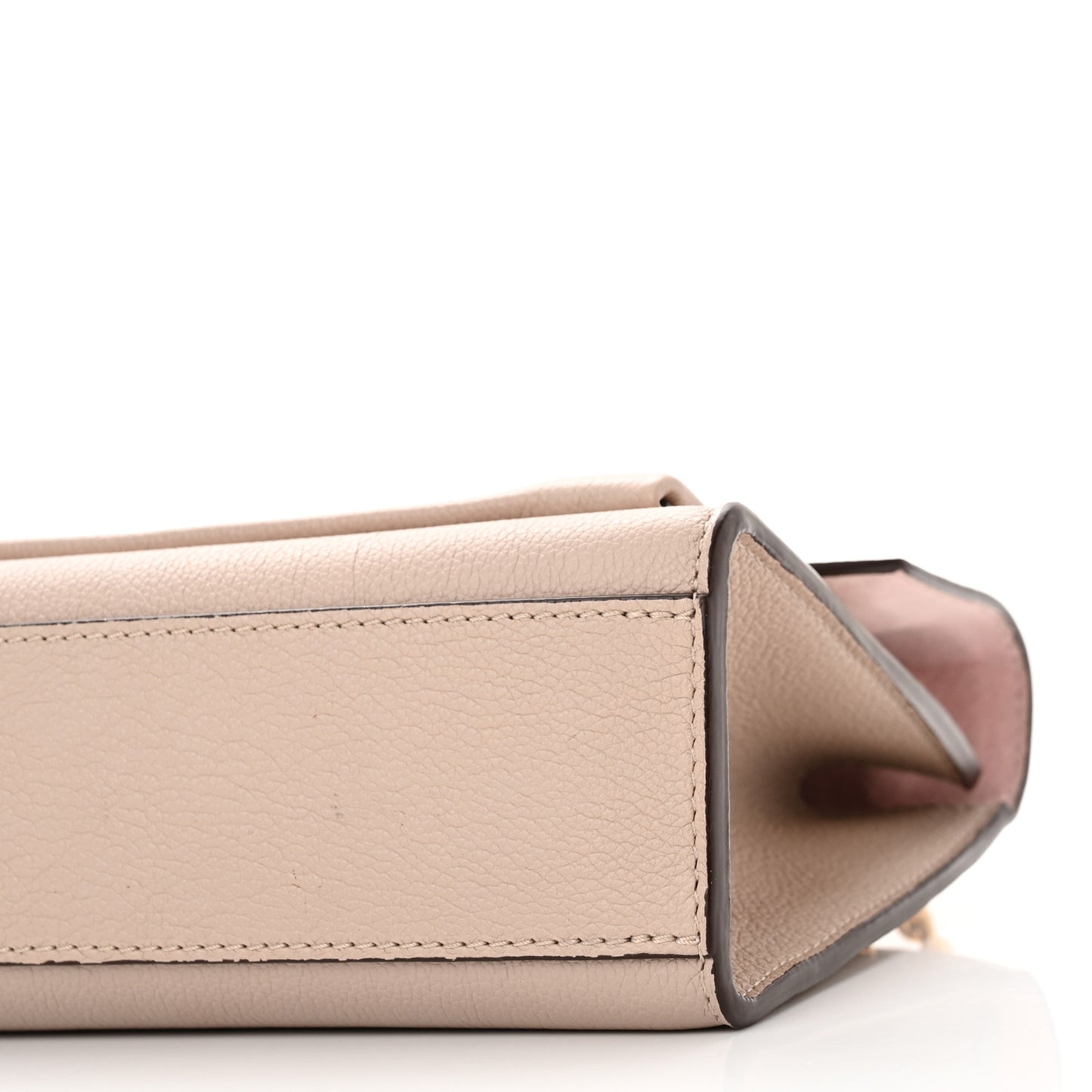 Soft Calfskin Mylockme Chain Bag BB Greige