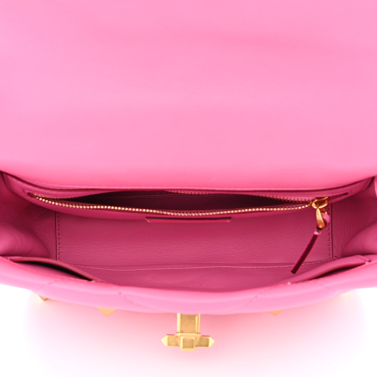 Nappa Medium Roman Stud Shoulder Bag Feminine Pink