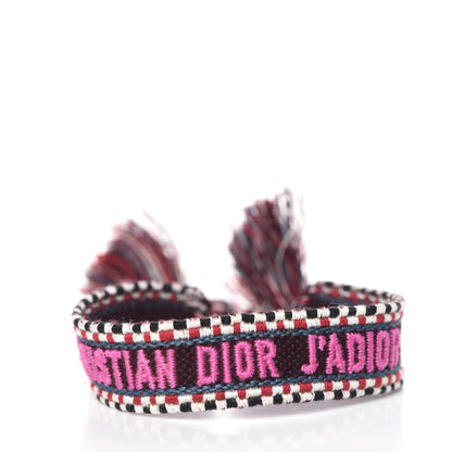 Christian Dior Woven Cotton J'Adior Friendship Bracelet Set 3 of 7
