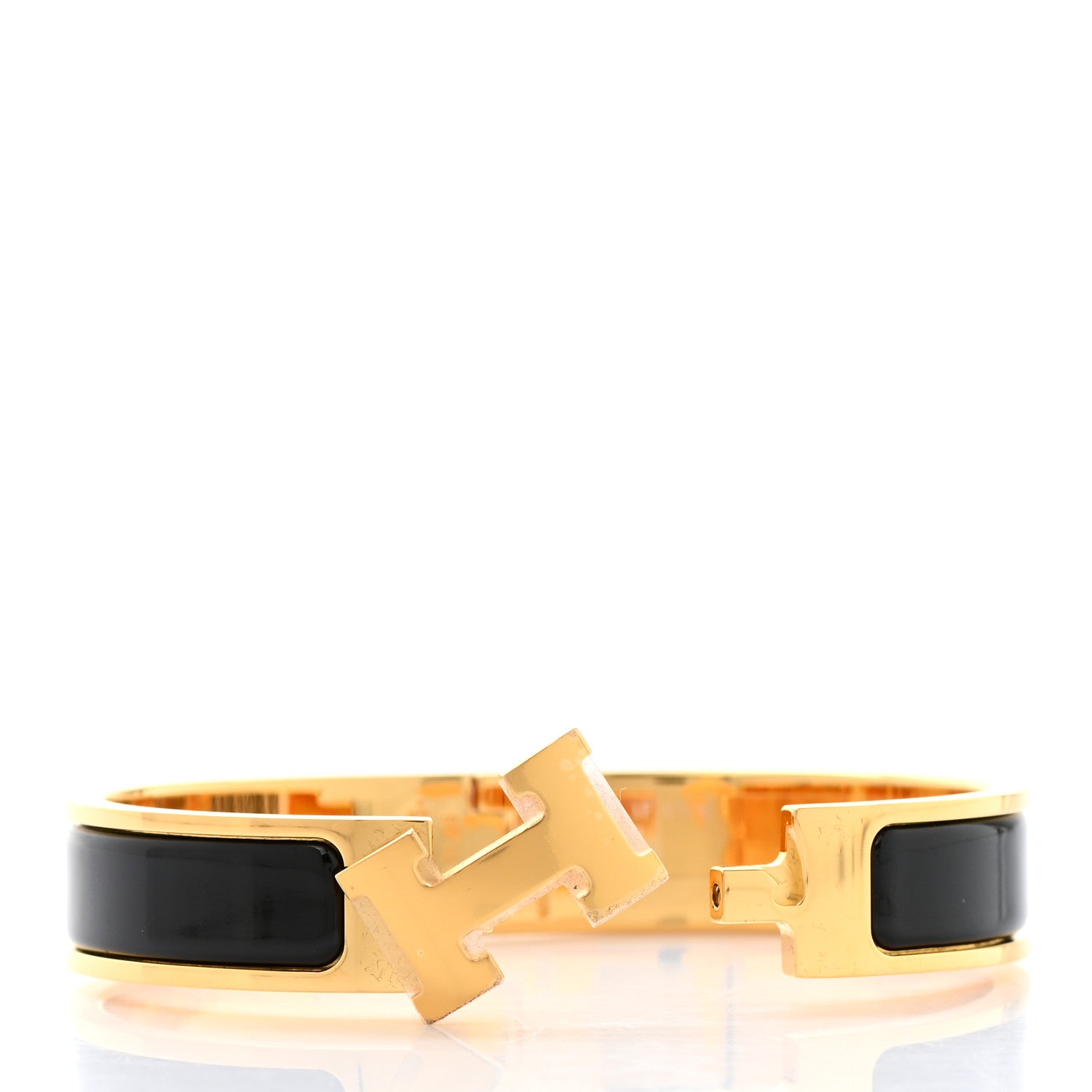 Hermes Enamel Narrow Clic Clac H Bracelet PM Black 5 of 5