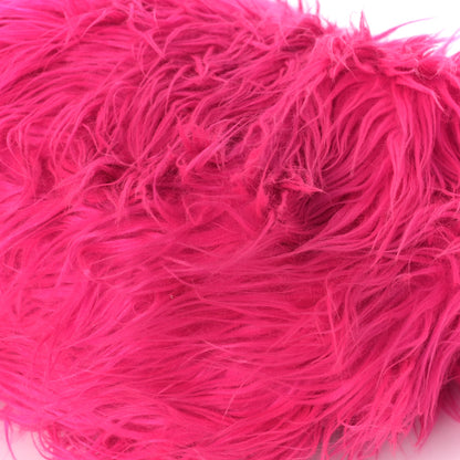 Balenciaga Faux Fur Curve Clutch Acid Fuchsia 8 of 8