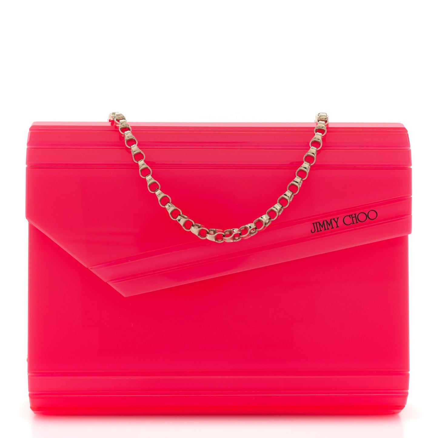 Acrylic Candy Clutch  Neon Pink