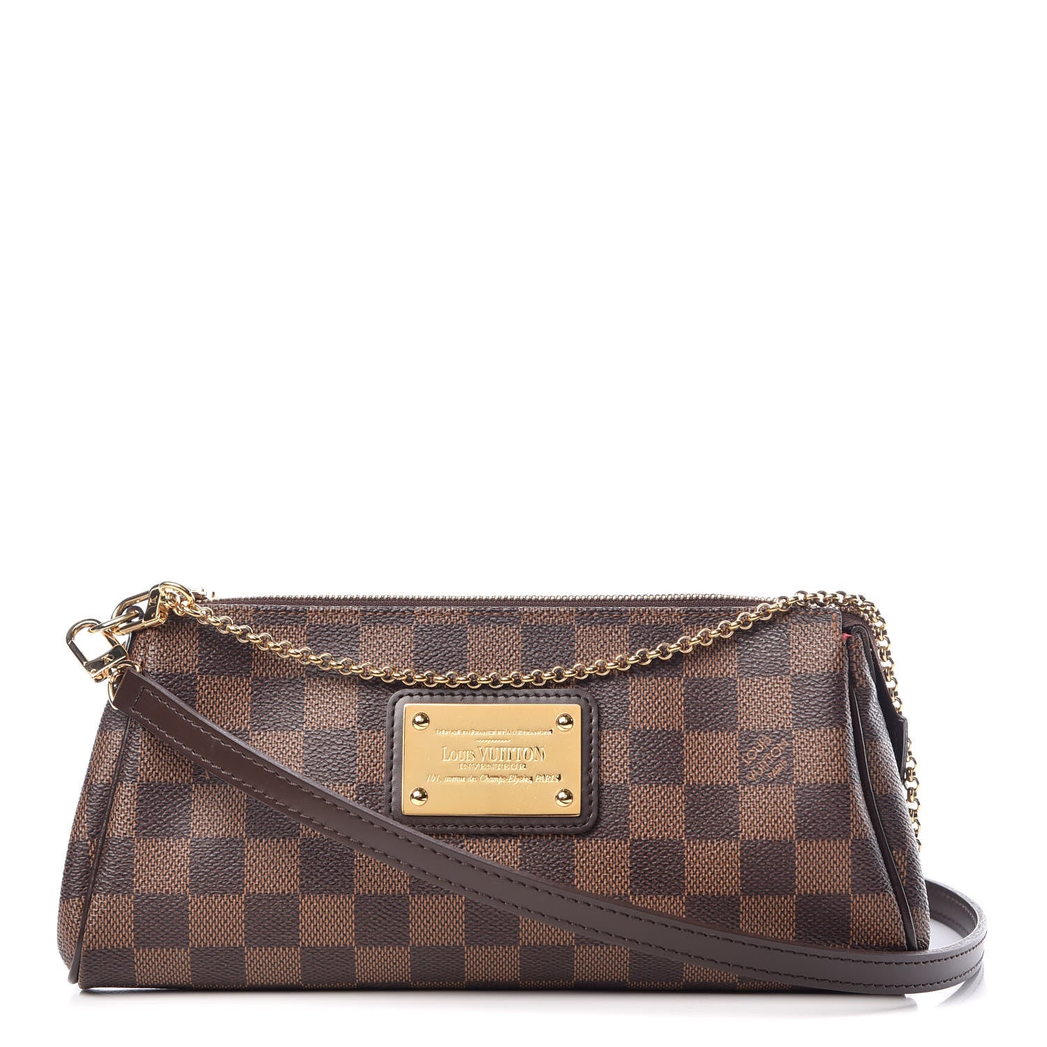 Louis Vuitton Damier Ebene Eva Clutch 1 of 15