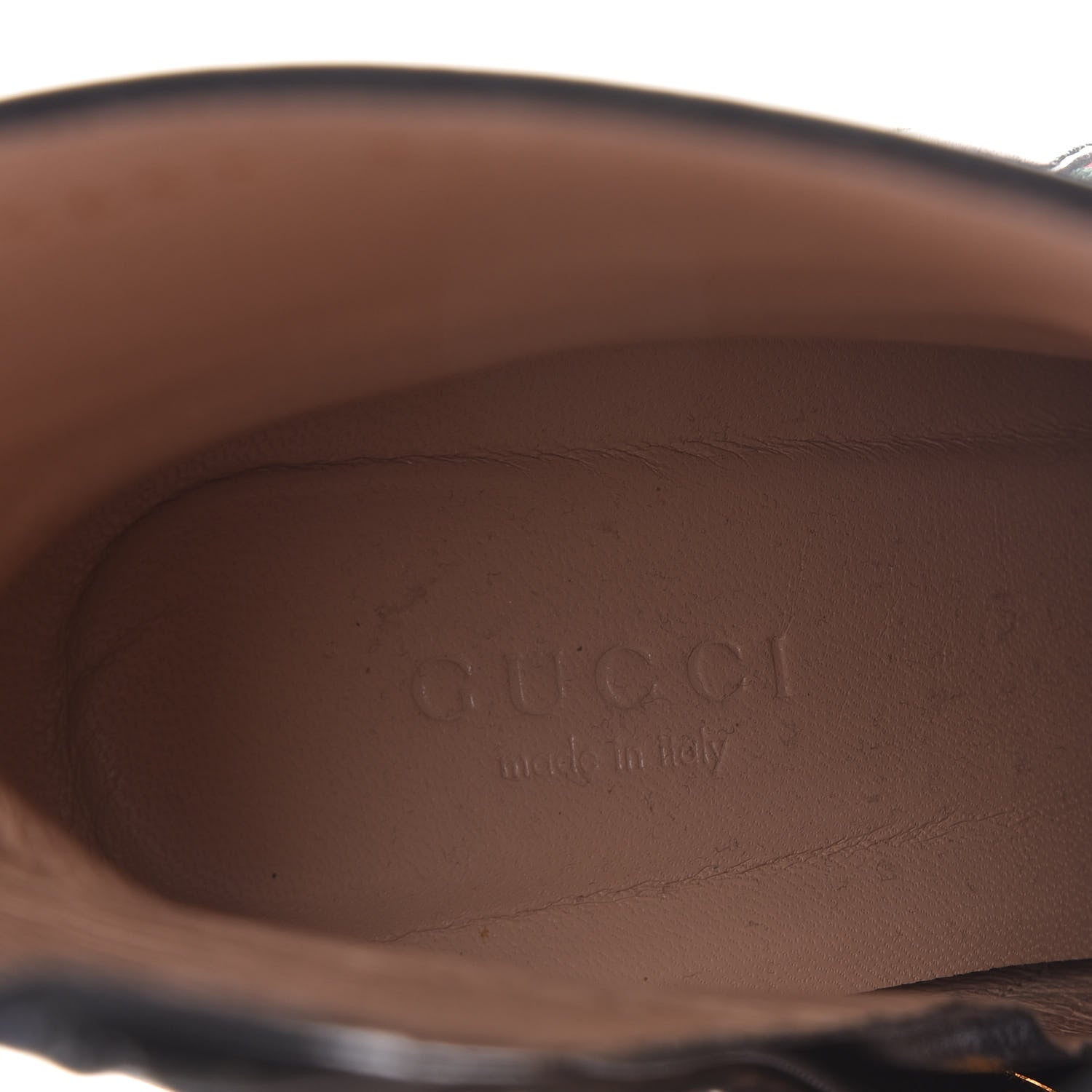 Gucci Nappa Sylvie Ankle Boots 37.5 Black 7 of 8