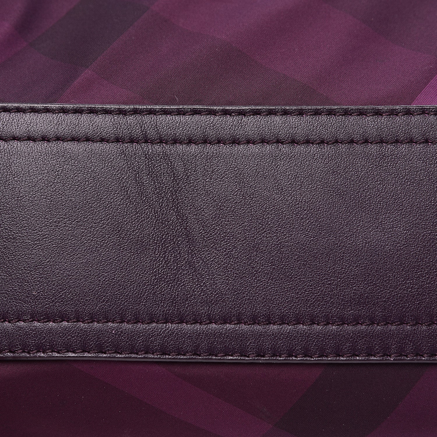 Burberry Nylon Check Small Buckleigh Packable Tote Purple 9 of 18