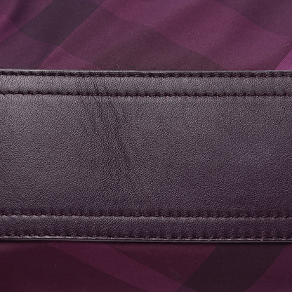 Burberry Nylon Check Small Buckleigh Packable Tote Purple 9 of 18