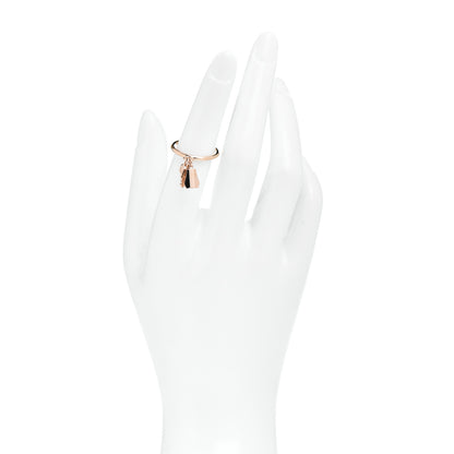 Hermes 18K Rose Gold PM Kelly Clochette Ring 51 5.75 2 of 5