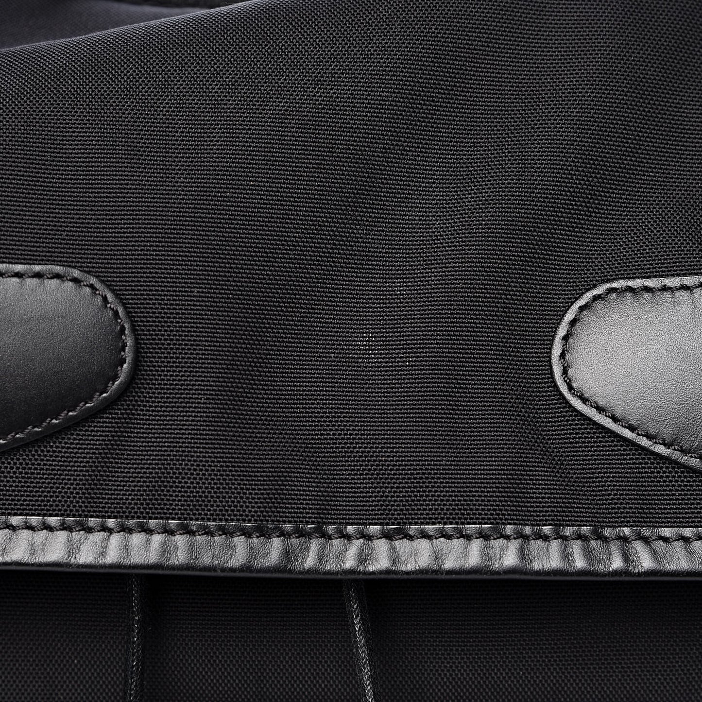 Nylon Calfskin Rider Backpack Black