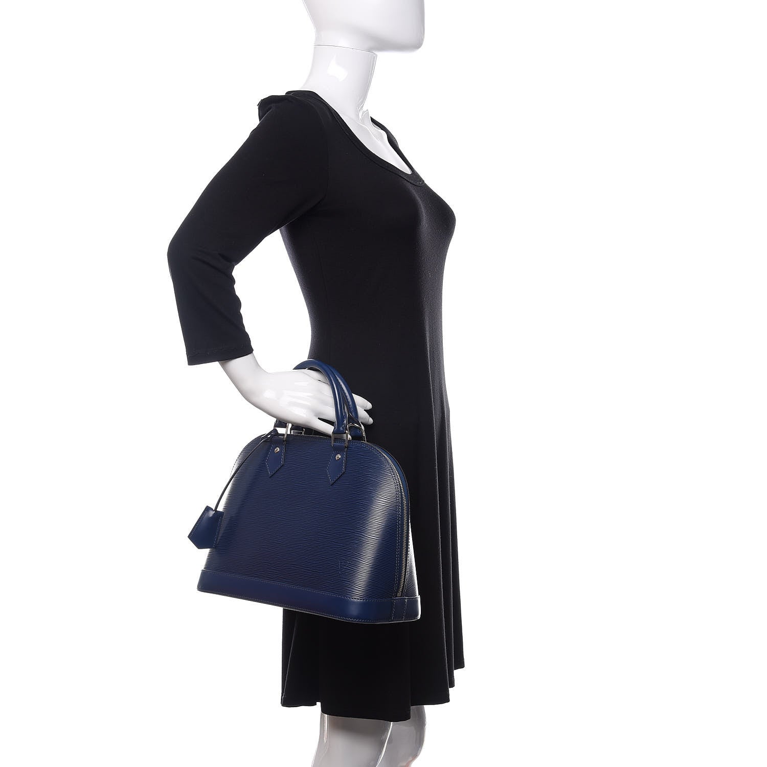 Louis Vuitton Epi Alma MM Indigo 2 of 8