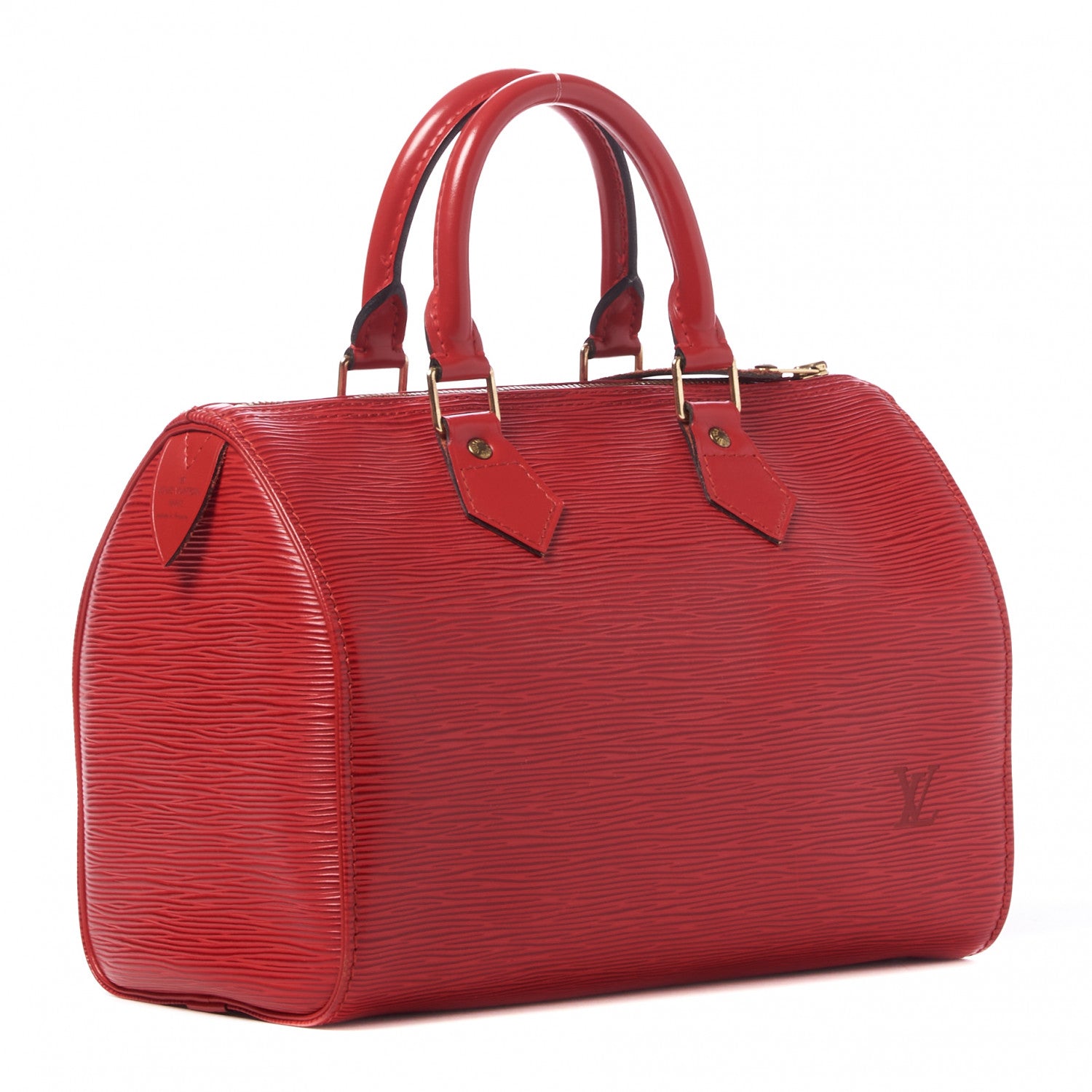 Louis Vuitton Epi Speedy 25 Castillan Red 2 of 9