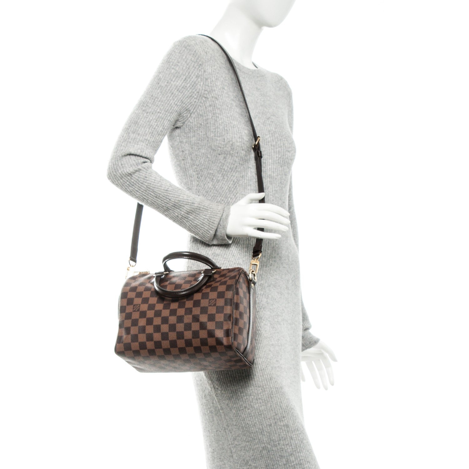 Louis Vuitton Damier Ebene Speedy Bandouliere 25 2 of 7
